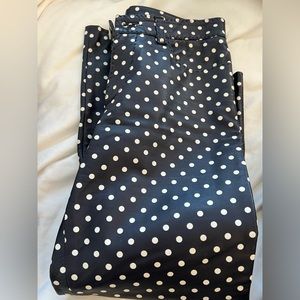 Ralph Lauren Polka Dot Leather Pants